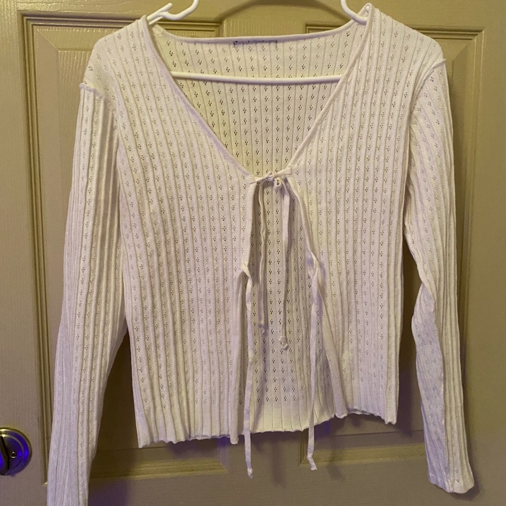 White wrapped shirt